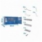 CABINET TOOLS MON. 650x900mm AZUL+ 9 ACCS