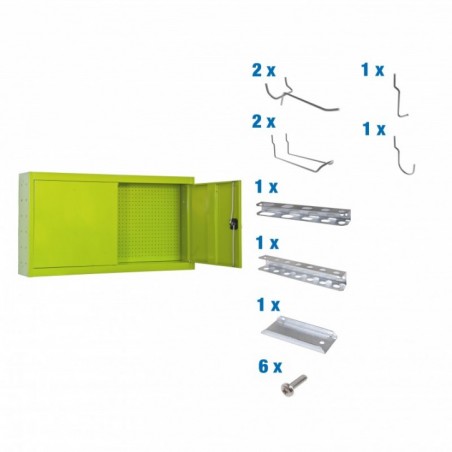 CABINET TOOLS MON. 650x900mm VERDE+ 9 ACCS