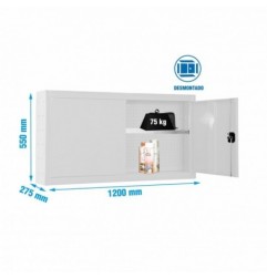 CABINET TOOLS SHELF DISM. 550x1200mm BLANCO