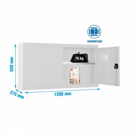 CABINET TOOLS SHELF DISM. 550x1200mm BLANCO