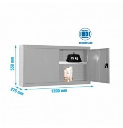 CABINET TOOLS SHELF DISM. 550x1200mm GRIS