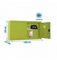 CABINET TOOLS SHELF DISM. 550X1200mm VERDE