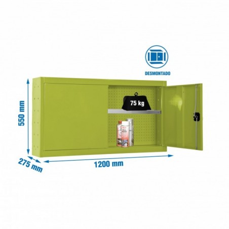 CABINET TOOLS SHELF DISM. 550X1200mm VERDE