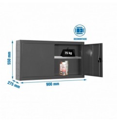 CABINET TOOLS SHELF DISM. 550x900mm ANTRACITA