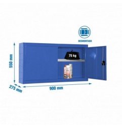 CABINET TOOLS SHELF DISM. 550x900mm AZUL
