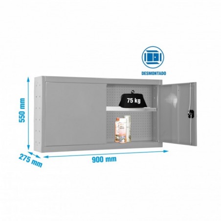 CABINET TOOLS SHELF DISM. 550x900mm GRIS