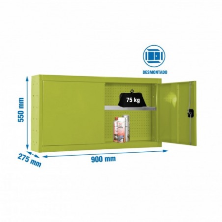 CABINET TOOLS SHELF DISM. 550X900mm VERDE