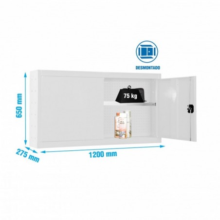 CABINET TOOLS SHELF DISM. 650x1200mm BLANCO