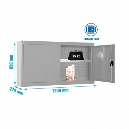 CABINET TOOLS SHELF DISM. 650x1200mm GR