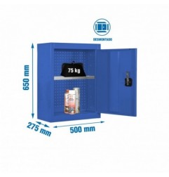 CABINET TOOLS SHELF DISM. 650x500mm AZUL