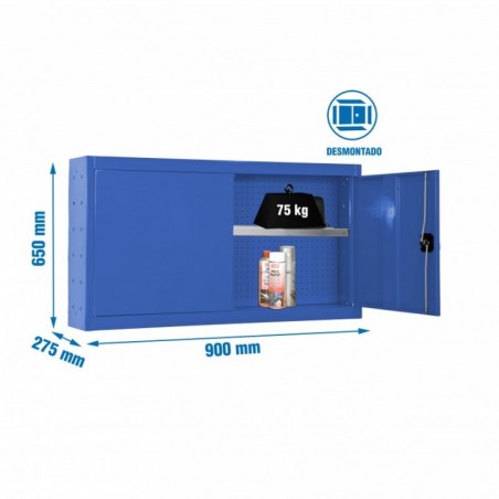 CABINET TOOLS SHELF DISM. 650x900mm AZUL