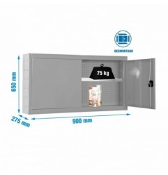 CABINET TOOLS SHELF DISM. 650x900mm GR
