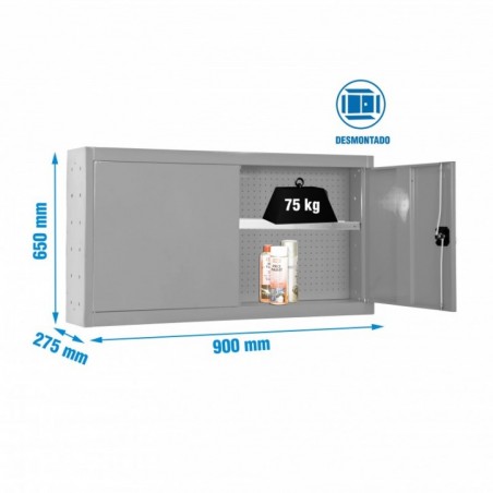 CABINET TOOLS SHELF DISM. 650x900mm GR