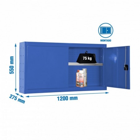 CABINET TOOLS SHELF MON. 550x1200mm AZUL