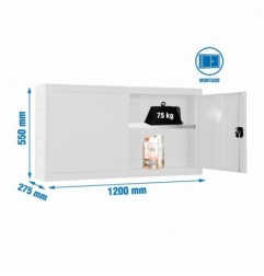 CABINET TOOLS SHELF MON. 550x1200mm BLANCO