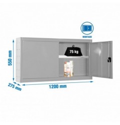 CABINET TOOLS SHELF MON. 550x1200mm GRIS