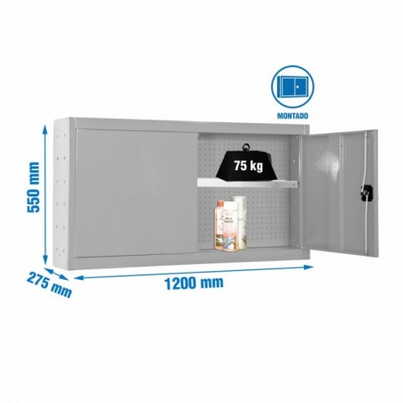 CABINET TOOLS SHELF MON. 550x1200mm GRIS