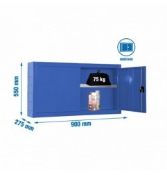 CABINET TOOLS SHELF MON. 550x900mm AZUL