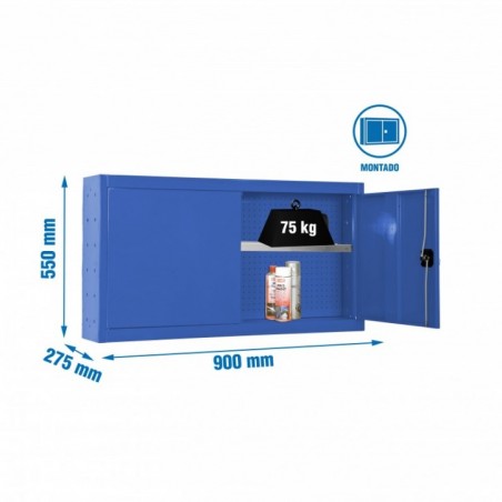CABINET TOOLS SHELF MON. 550x900mm AZUL