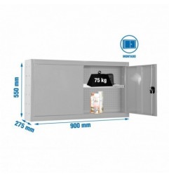 CABINET TOOLS SHELF MON. 550x900mm GRIS