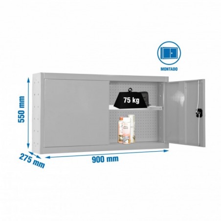 CABINET TOOLS SHELF MON. 550x900mm GRIS