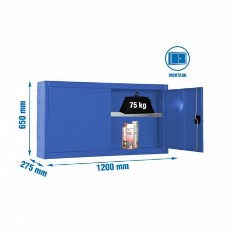 CABINET TOOLS SHELF MON. 650x1200mm AZUL