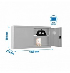CABINET TOOLS SHELF MON. 650x1200mm GRIS