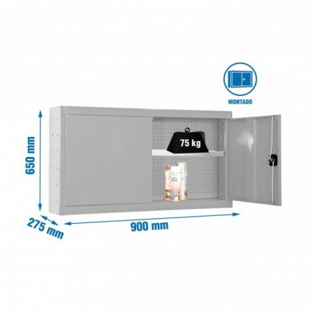 CABINET TOOLS SHELF MON. 650x900mm GRIS