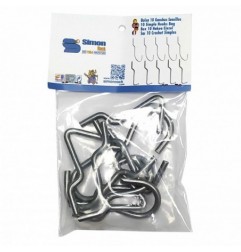 10 UND. GANCHOS SENCILLOS (B) HOOK09 BOLSA