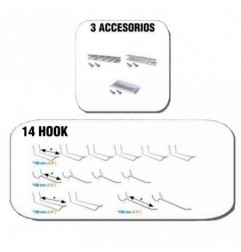 17 UND. ACC013 BT-PANEL (14 HOOK + 3 ACCS)