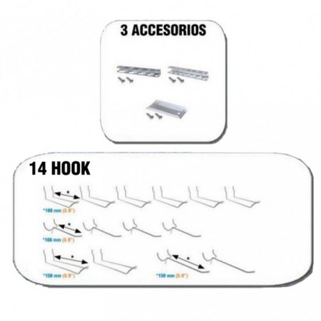 17 UND. ACC013 BT-PANEL (14 HOOK + 3 ACCS)