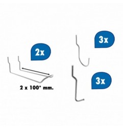 8 UND. GANCHOS (3B1+3B2+2 A2/100) HOOK07 BOLSA