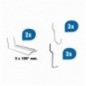 8 UND. GANCHOS (3B1+3B2+2 A2/100) HOOK07 BOLSA