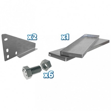 PACK. BANDEJA 1500x200 + 2 REPISAS GALVA