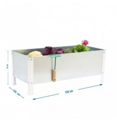 SIMONGARDEN URBAN 410x1200x1200 BLANC/GAL-400l