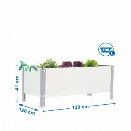 SIMONGARDEN URBAN 410x1200x1200 GRIS/GAL-400l