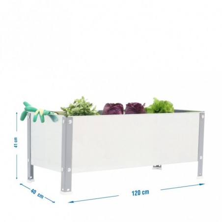 SIMONGARDEN URBAN 410x1200x400 GRIS/GALV-150l