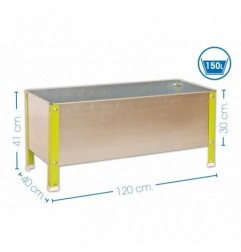 SIMONGARDEN URBAN 410x1200x400 VERDE/GALV-150l