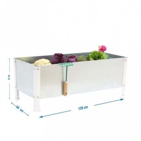 SIMONGARDEN URBAN 410x1200x600 BLANC/GALV-200l