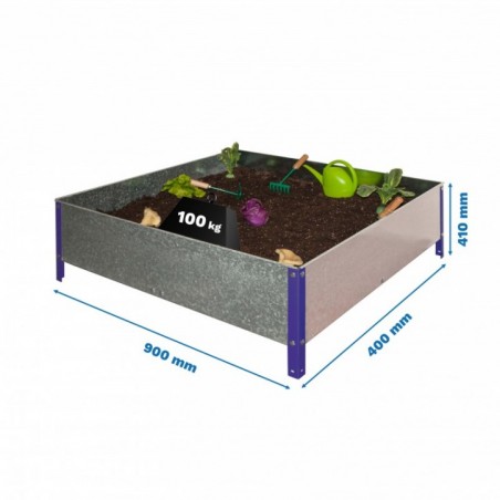SIMONGARDEN URBAN 410x900x400 AZUL/GALVA-100l