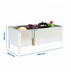 SIMONGARDEN URBAN 410x900x400 BLANC/GALVA-100l