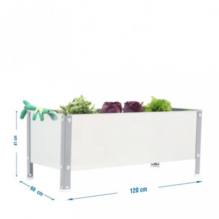 SIMONGARDEN URBAN 410x900x400 GRIS/GALVA-100l