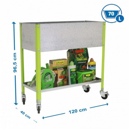 SIMONGARDEN URBAN TOP MOB. 1200x400 VERDE/GALV
