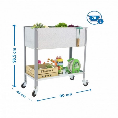 SIMONGARDEN URBAN TOP MOB. 900x400 GRIS/GAL