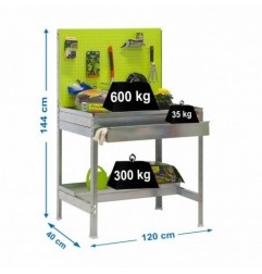 SIMONGARDEN BT2 BOX 1200x400 GALVA/VERDE