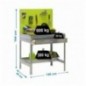 SIMONGARDEN BT2 BOX 1200x400 GALVA/VERDE