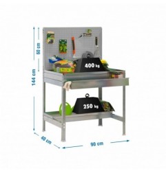 SIMONGARDEN BT2 BOX 900x400 GALVA/GRIS