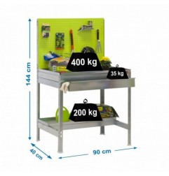 SIMONGARDEN BT2 BOX 900x400 GALVA/VERDE