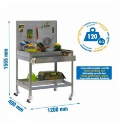 SIMONGARDEN BT2 BOX MOB. 1200x400 GRIS/GALVA