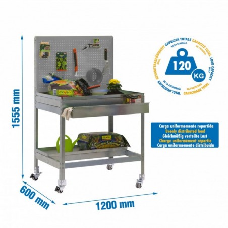 SIMONGARDEN BT2 BOX MOB. 1200x600 GRIS/GALVA